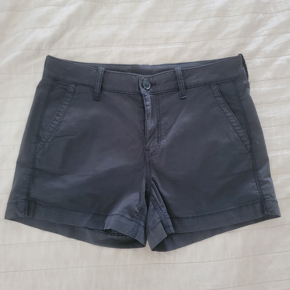 American Eagle Stretch Trouser Short | Black | Size 8
